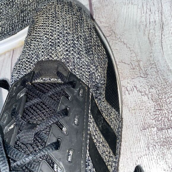 Adidas men 13 running shoe black and white - Picture 5 of 9